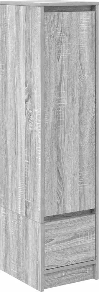 vidaXL szürke sonoma szerelt fa magasszekrény 29,5x34x119,5 cm