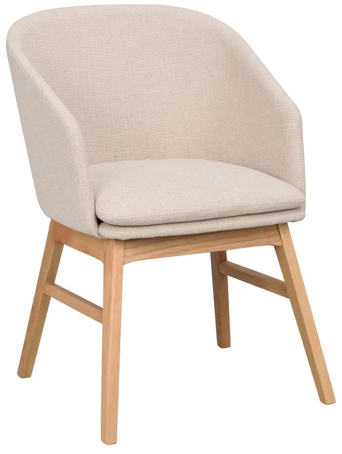 Bézs kárpitozott étkezőfotel szett 2 db-os Windham – Rowico