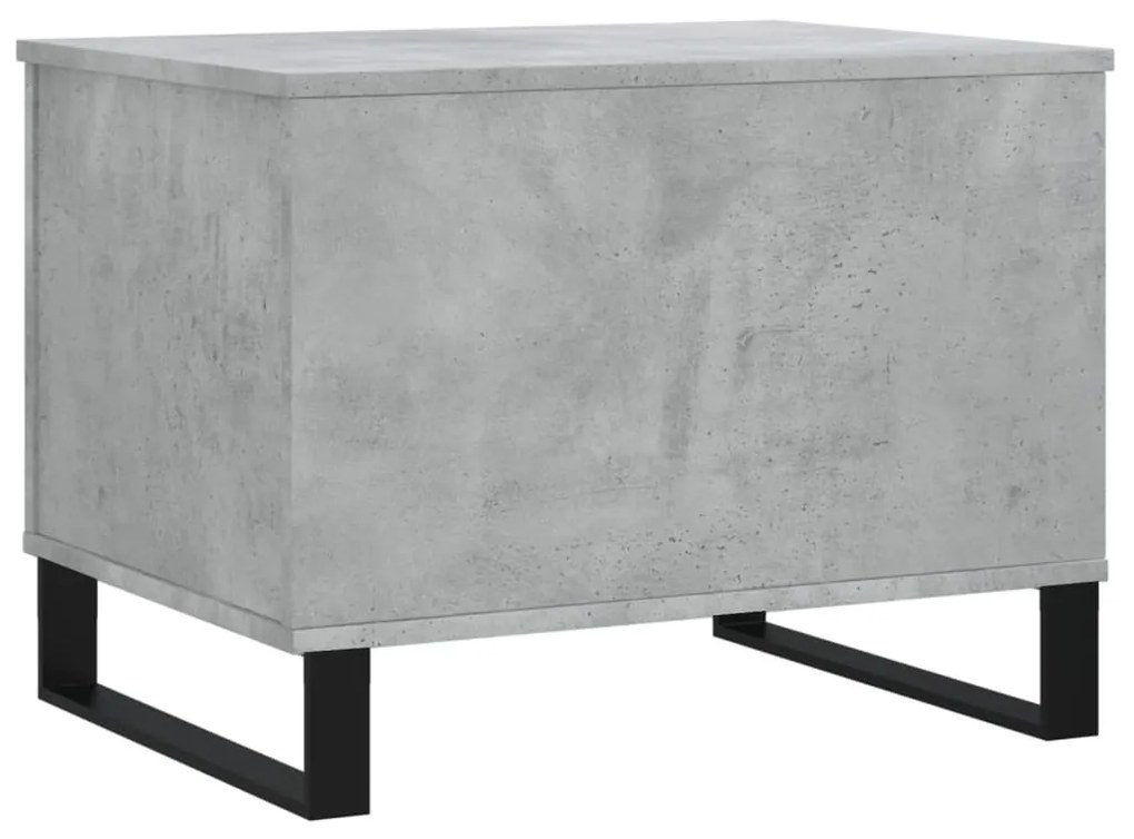 Betonszürke szerelt fa dohányzóasztal 60 x 44,5 x 45 cm