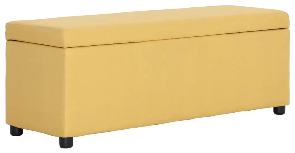 sárga poliészter pad tárolórekesszel 116 cm