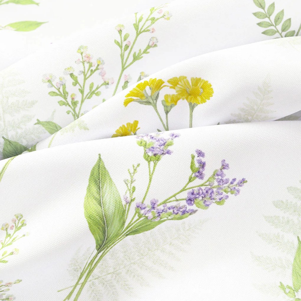 Goldea teflon szövet terítőknek - erdei virágok 160 cm