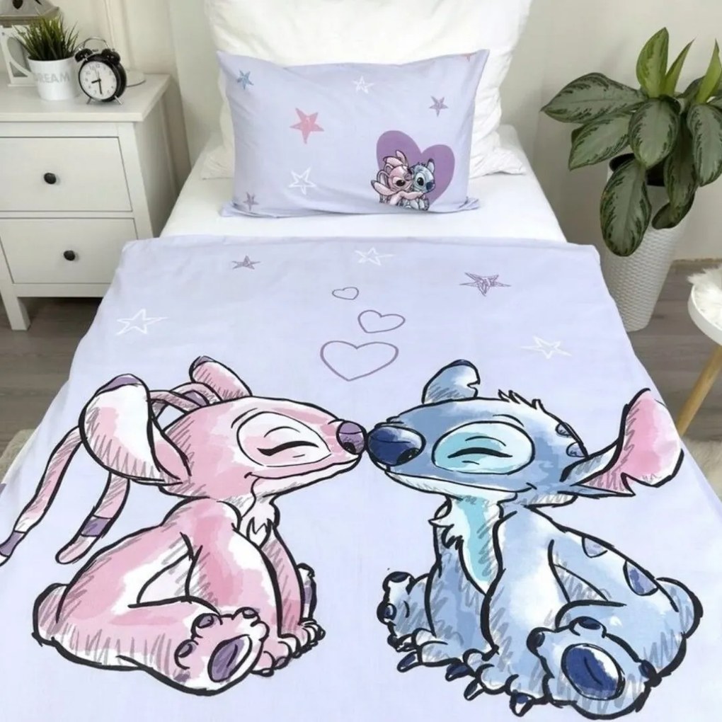 Disney Lilo and Stitch gyerek ágyneműhuzat 135x100cm+40x60cm Setino