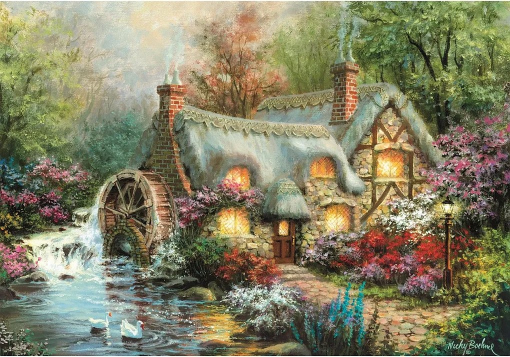 Vidéki táj Countryside 1500 db-os Compact puzzle Clementoni