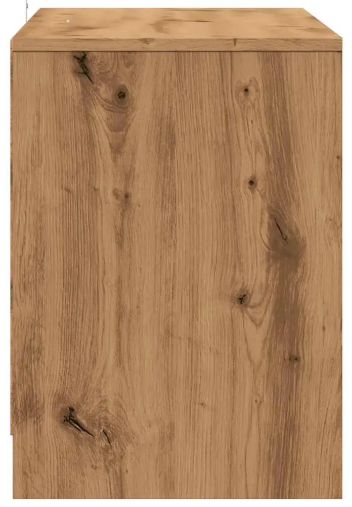 kézműves tölgy színű szerelt fa TV-szekrény 102x37,5x52,5 cm