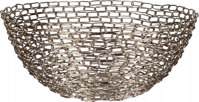 Arany fém dekorációs tál 13x30cm luxus hangulatú belső tér