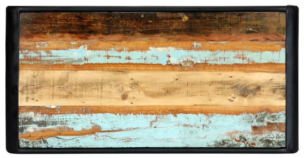 Tömör újrahasznosított fa étkezőasztal 118 x 60 x 76 cm