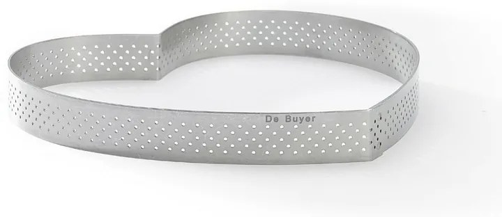 De Buyer 3099.52 perforált tortakeret Szív 18 cm,rozsdamentes acél