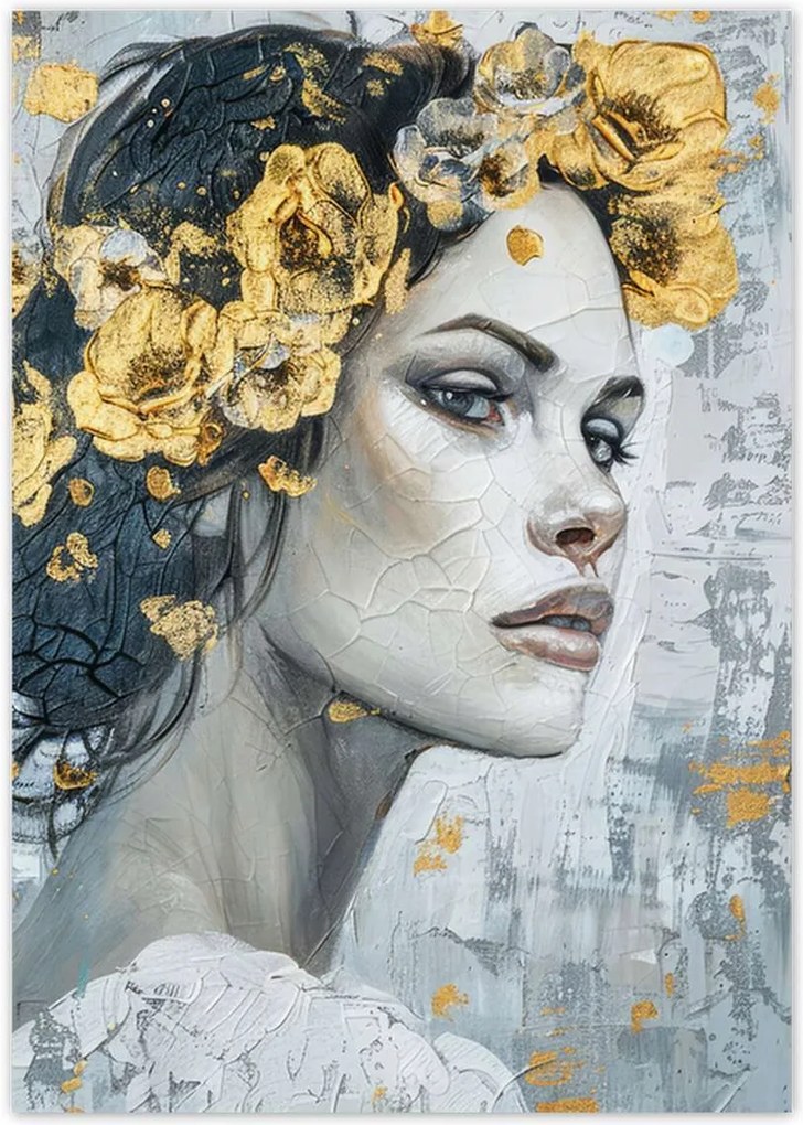 Poszterek A0 Pion Lány arany koszorúval