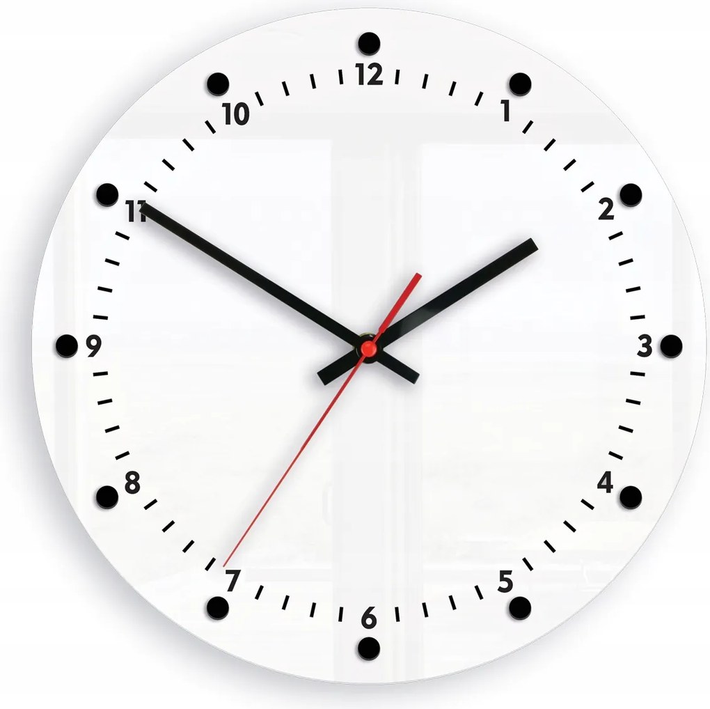 Kerek klasszikus falióra csendes akril fali mechanizmussal