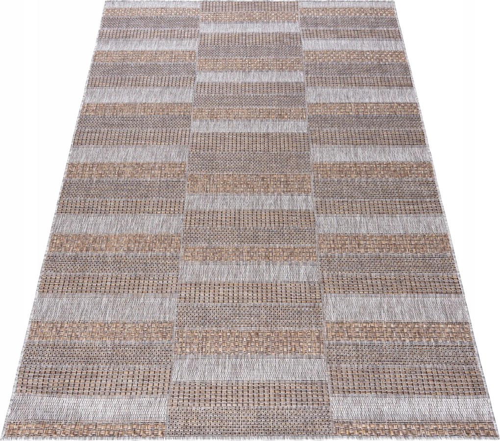 Mela Zsinór Szőnyeg 140x200 Lapos Szövésű Beltéri Kültéri Sima #20