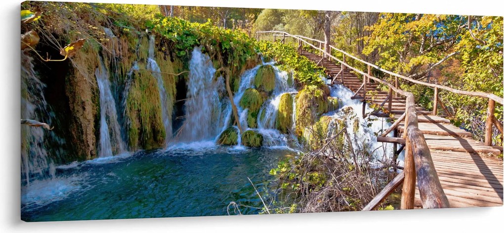Kép - Bejárat a vízesésekhez (120x50 cm)