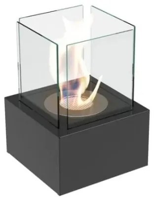 BIO kandalló TANGO2 35,3x25 cm, 1 kW, fekete, TANGO2/CZARNY/TUV