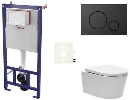 Fali WC szett SAT előtétfalas szereléshez + SAT Brevis WC SIKOSSBR68K