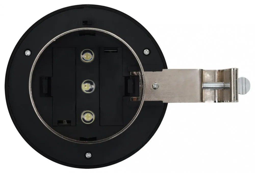 12 db fehér kerek kültéri napelemes LED lámpa 12 cm