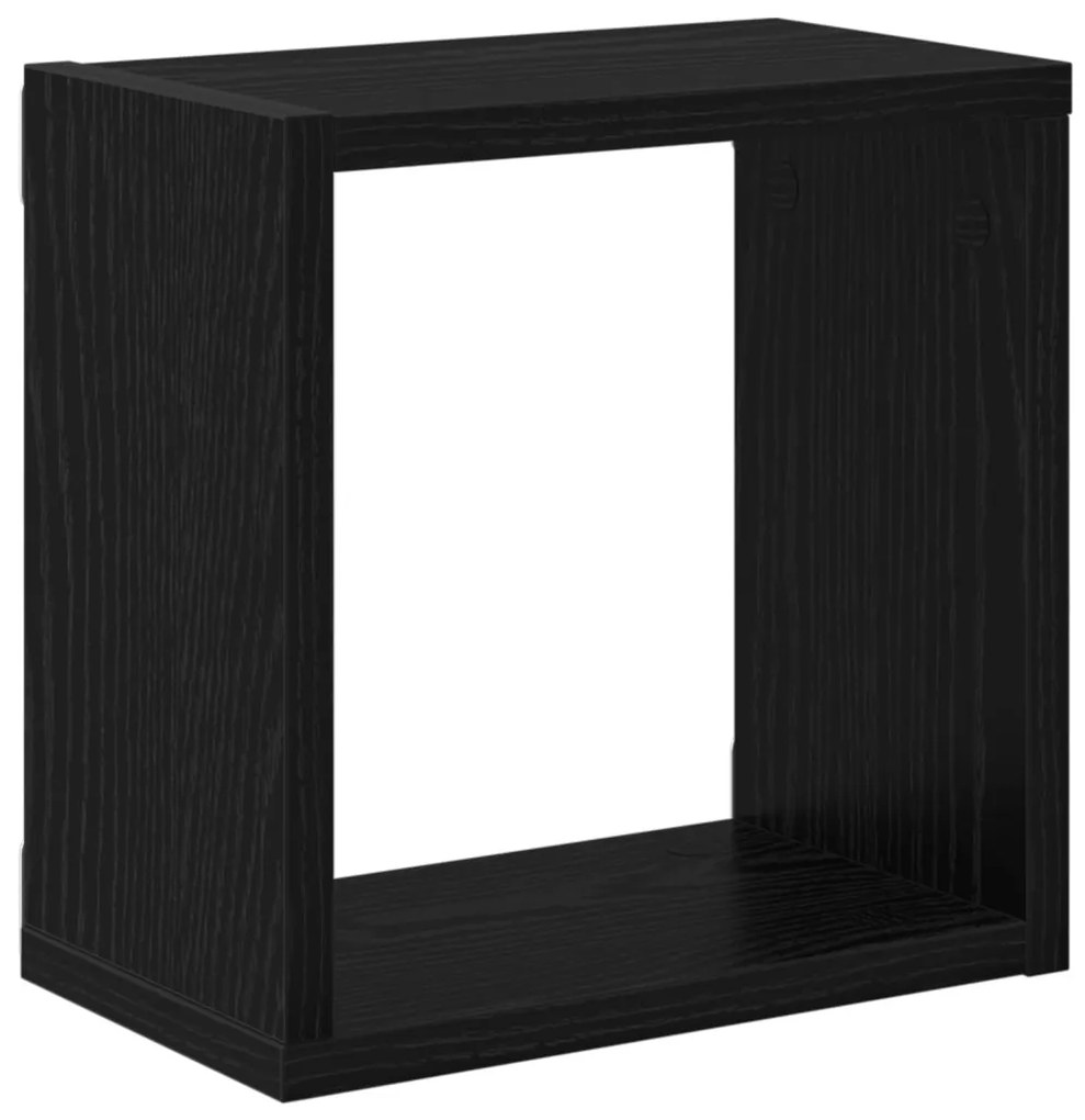 Fali Polcok Fekete Tölgy MDF 26 x 15 x 26 cm Fali Polcok