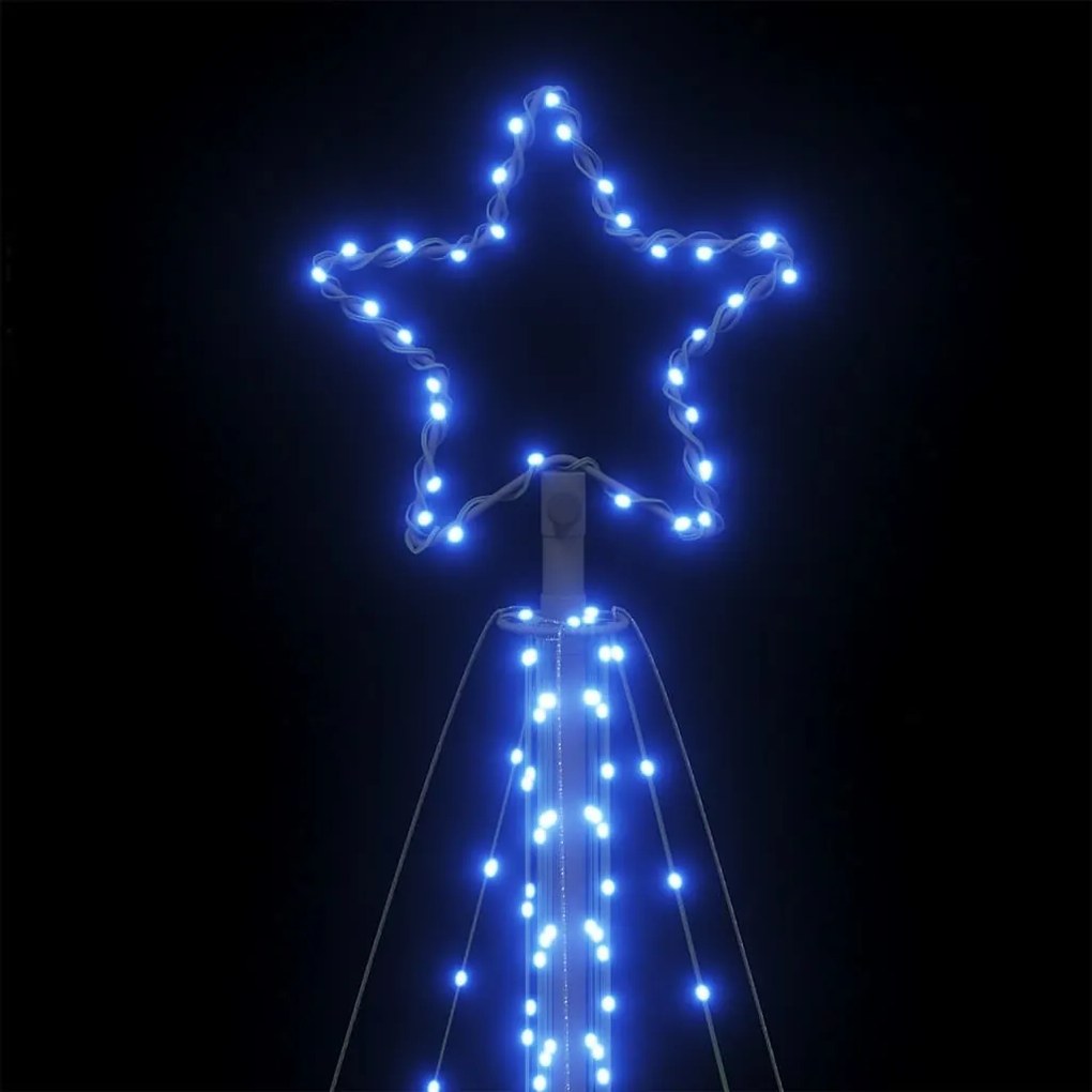 kék karácsonyfa fénykúp 570 LED-del 399 cm