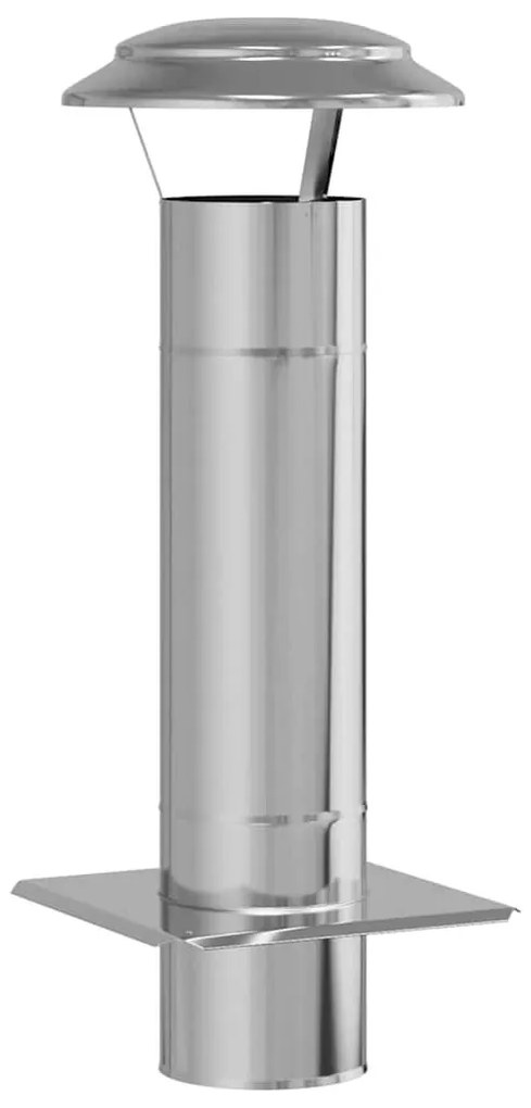 Kémény Kiterjesztés Ezüst 25 x 25 x 65 cm Rozsdamentes acél