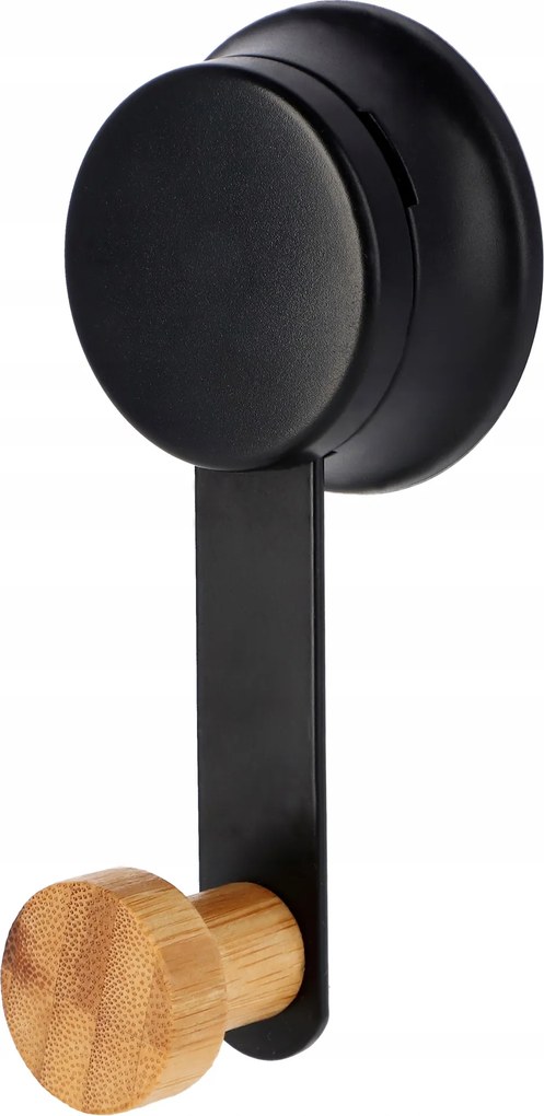 Akasztós Fürdőszobai Törölközőtartó Fali Tartó Tapadókorongos Fekete Loft