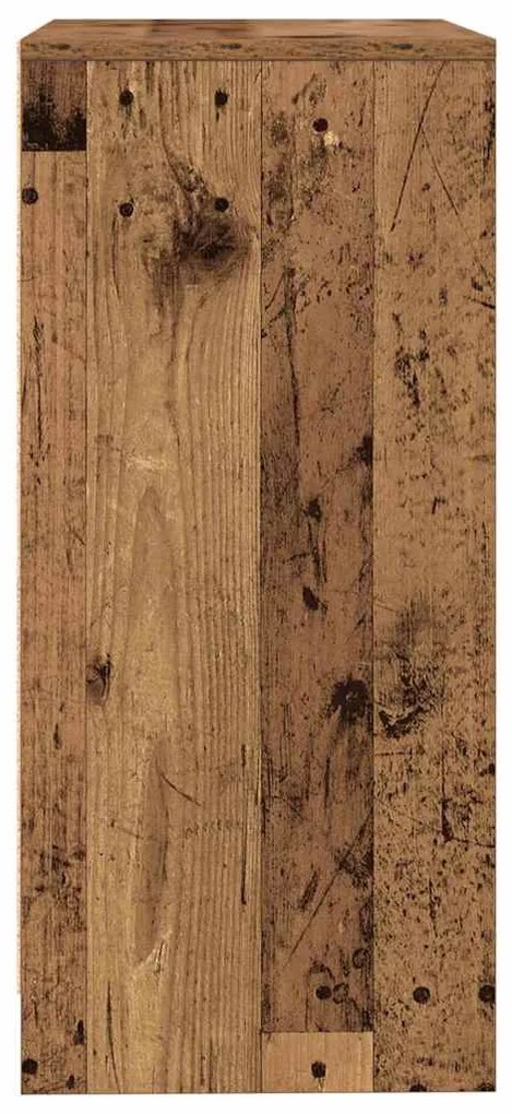 antik fa színű szerelt fa tálalószekrény 57x34x76 cm