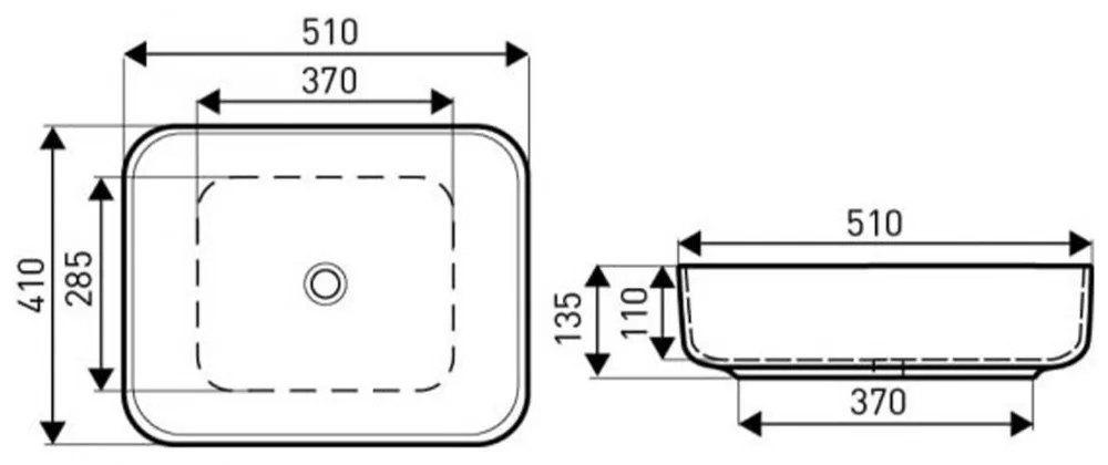 KR-384 kerámia design mosdó