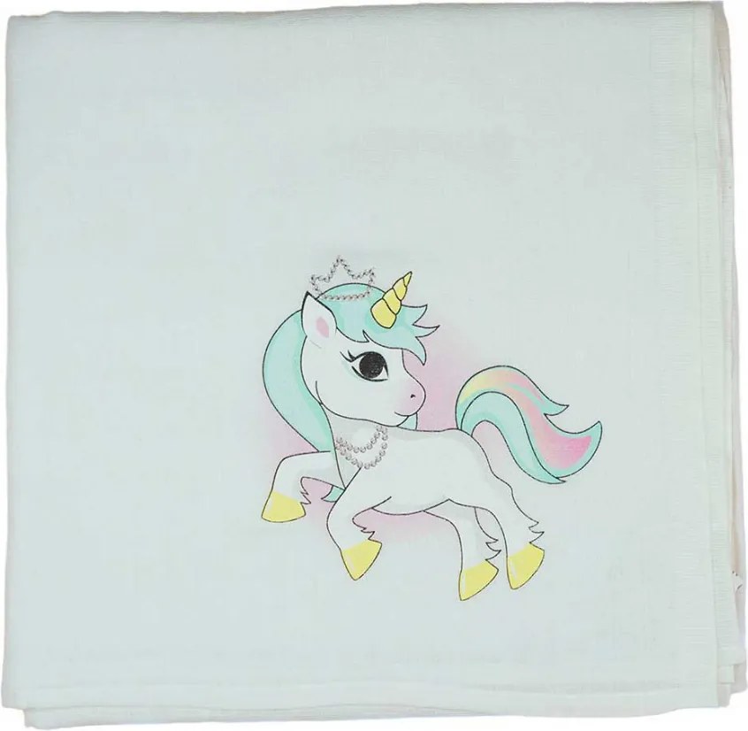 Unicorn Queen Unikornis textil-tetra kifogó-törölköző 140x140