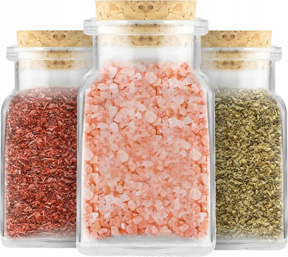 12X Tégely 150ML Befőttes Üveg Fűszertartó Dugóval