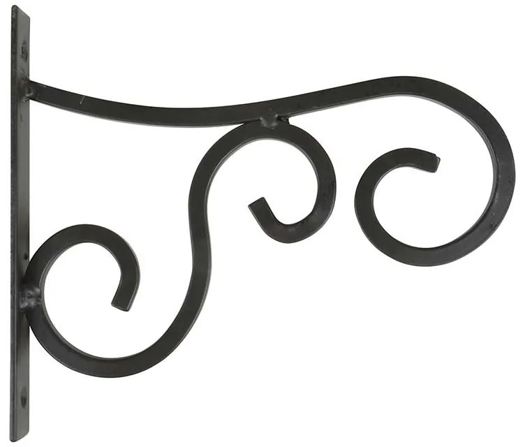 Kovácsoltvas virágtartó konzol, 21 cm