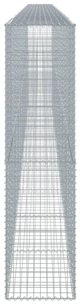 horganyzott vas gabion kosár fedéllel 1000 x 50 x 200 cm