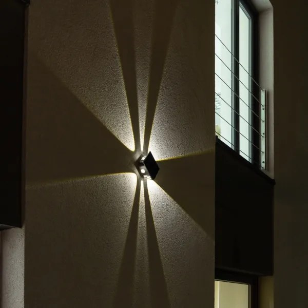 Immax 08487L - LED napelemes fali lámpa szenzorral LED/2W/5V IP54