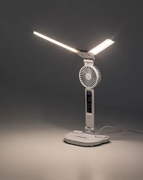 Rabalux 74030 - NOVILO LED dimmelhető asztali lámpa ventilátorral LED/7W/5V