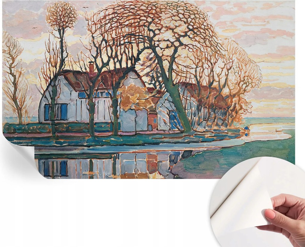 Fotótapéta Öntapadós Dekoratív tapéta Idilli tájkép 416x254 cm