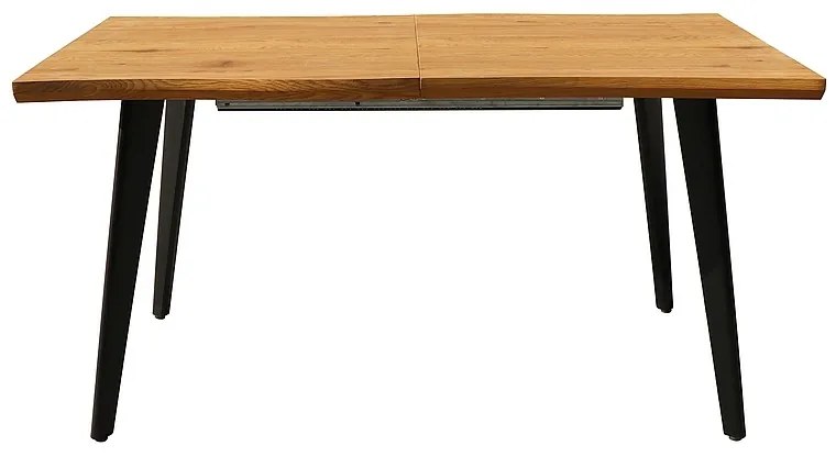 Fresno étkezőasztal, tölgy / fekete