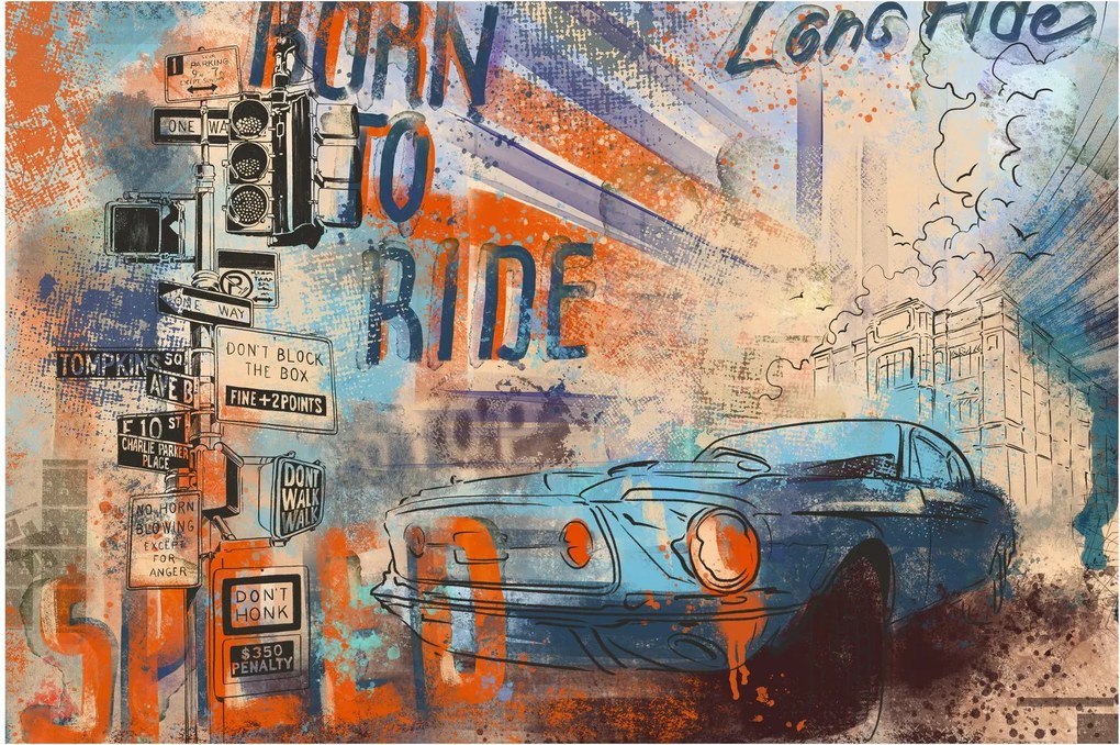 Kép - lovaglásra született (90x60 cm)