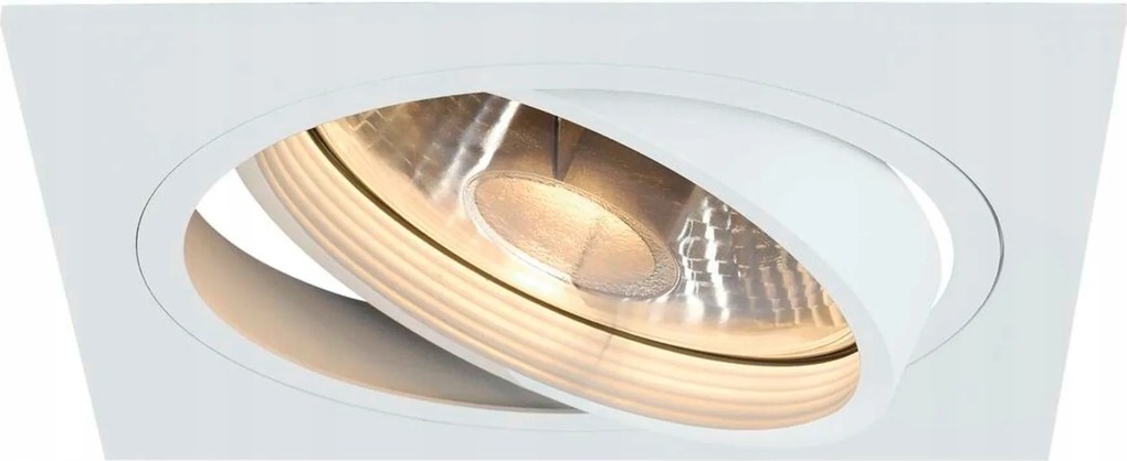 Slv Big White New Tria 1, süllyesztett lámpatest, egyetlen izzóval, QPAR111, négyzet alakú
