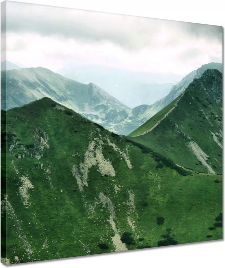 Vászonkép 40x40 Tátra Lengyel hegyek Kilátás
