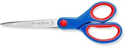 Olló, hobbi, 21 cm, STAEDTLER Noris&amp;reg; 965, kék (TS96521NBK)