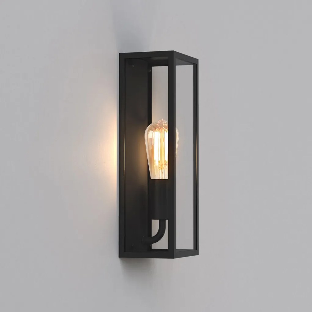 ASTRO LIGHTING 1183029 MESSINA Klasszikus Kültéri Fali Lámpa Fekete E27 IP44