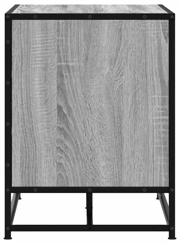 cipőpad szürke Sonoma 100x40x53,5 cm Gépi fa és fém