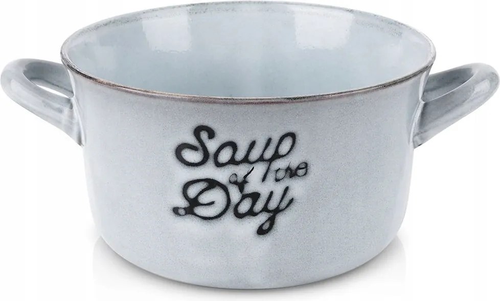 Kerámia Leveses Tál Kék Müzli Leveshez Salátás 600 ML