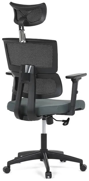 Szürke hálós irodai szék hintamechanikával. KA-B1025 GREY