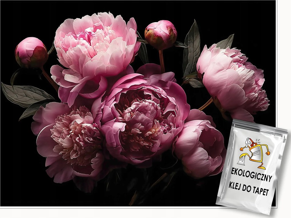 Fotótapéta Virágok Bazsarózsa Rózsaszín Hálószoba Nappali Tapéta Flizelina 150x105