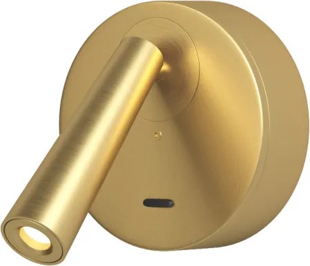 DK/EU-5072-SB Wall lamp SHINE WALL series, D104*H68, LED, IP20, 3000К, 3W, RA≥90, satin brass color, aluminum — DK/EU-5072-SB