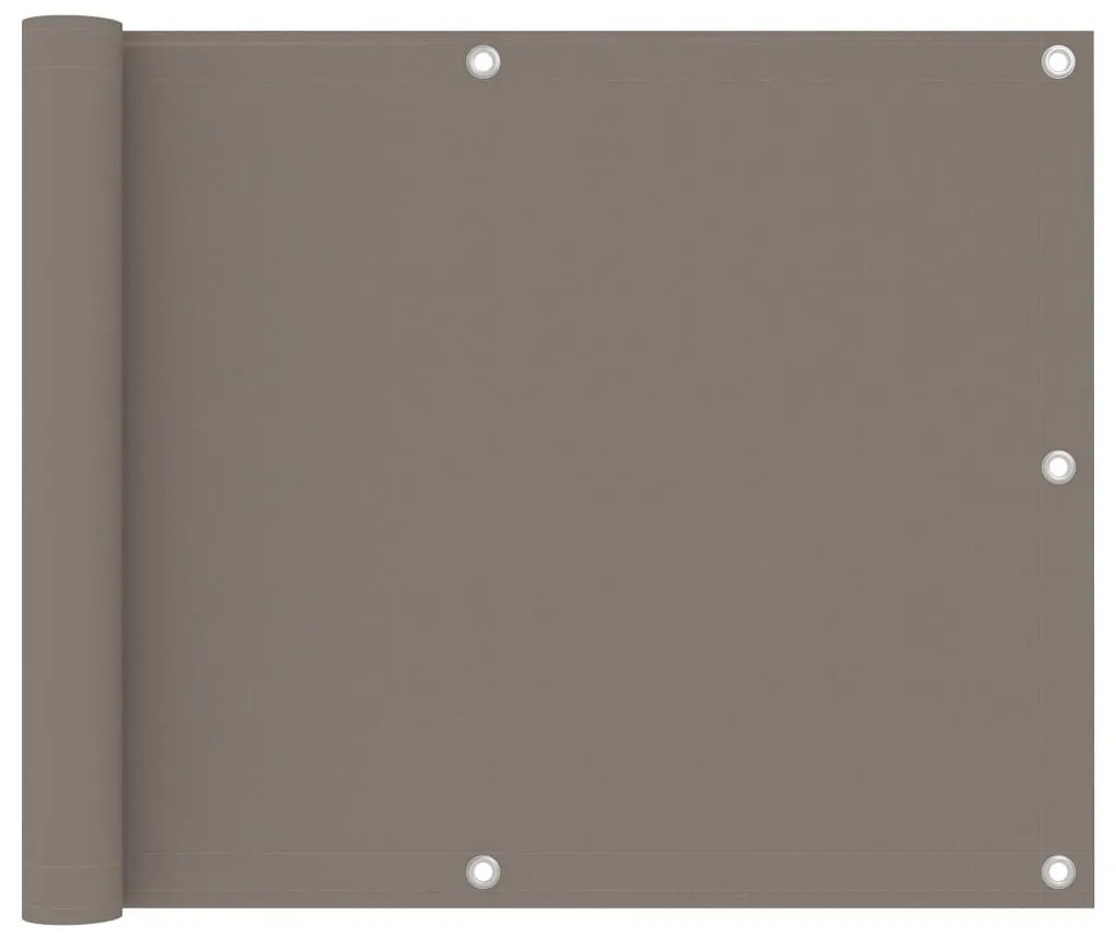 tópszínű oxford-szövet erkélynapellenző 75 x 400 cm