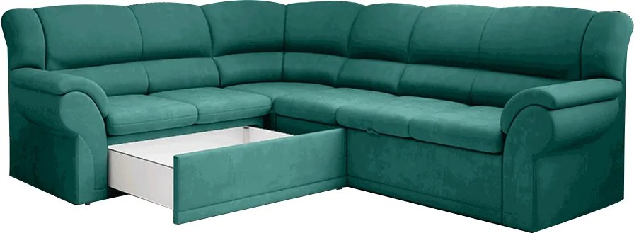 Ülőgarnitúra, smaragd, balos, AMELIA