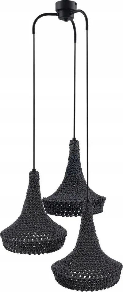 Hárompontos horgolt függőlámpa handmade boho Mahaka 5183 Antigo