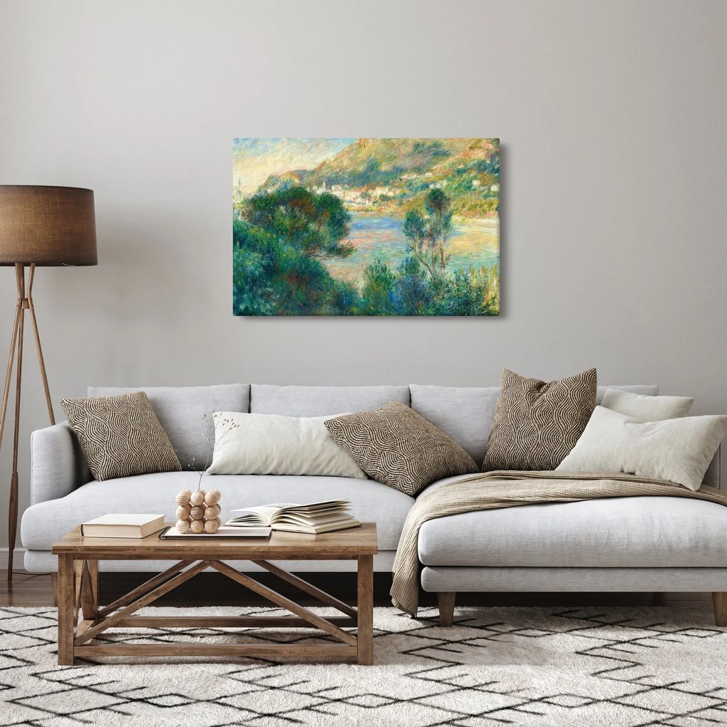 Kép - Auguste Renoir, View of Monte Carlo from Cap Martin, reprodukciók (90x60 cm)