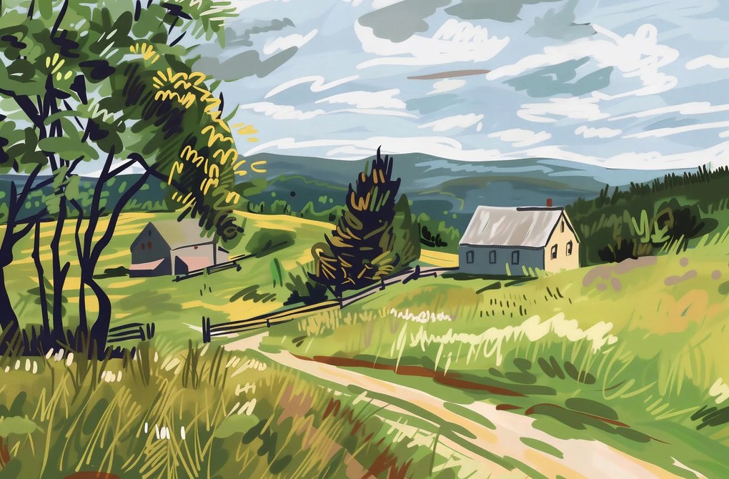 Poszter 86,4x56,8cm Buja falu