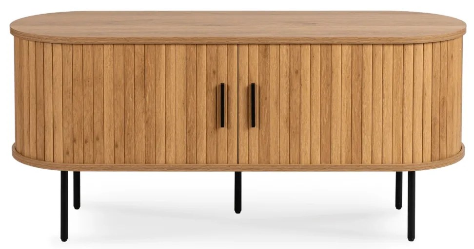 TRISH RTV szekrény 120 cm, kétajtós, tölgy