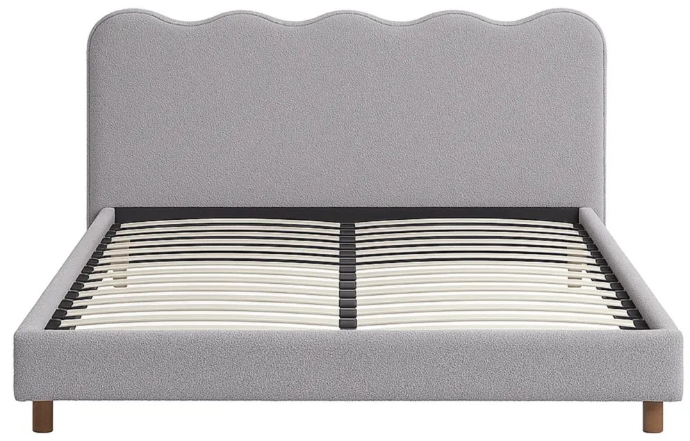 Kárpitozott Franciaágy Szürke Színben. 160x200 IZMIR