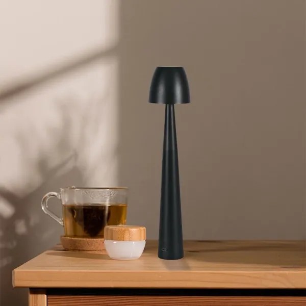 LED Dimmelhető újratölthető érintőképernyős asztali lámpa LED/3W/5V 3000-6000K fekete